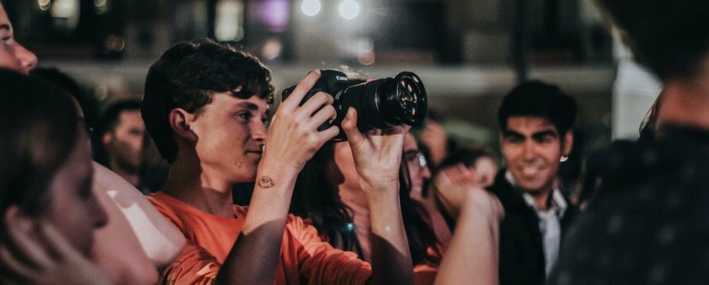 taking picture during a concert